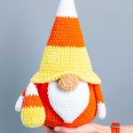 Crochet patterns Halloween gnome and candy, Crochet Plush Halloween Gnome amigurumi pattern, Crochet animals plush pattern, Crochet decor - Image 10