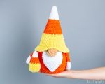 Crochet patterns Halloween gnome and candy, Crochet Plush Halloween Gnome amigurumi pattern, Crochet animals plush pattern, Crochet decor - Image 4