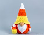 Crochet patterns Halloween gnome and candy, Crochet Plush Halloween Gnome amigurumi pattern, Crochet animals plush pattern, Crochet decor - Image 5