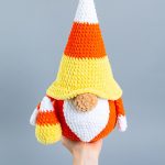 Crochet patterns Halloween gnome and candy, Crochet Plush Halloween Gnome amigurumi pattern, Crochet animals plush pattern, Crochet decor - Image 8