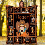Pooh Tigger Fleece Blanket Winnie The Pooh Blanket Tigger Magic Kingdom Fleece Blanket Throw Blanket for Bed Couch Sofa