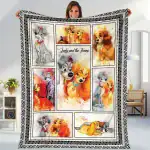 Lady and the Tramp Fleece Blanket the Tramp Dog Blanket Dog Magic Kingdom Fleece Blanket Throw Blanket for Bed Couch Sofa
