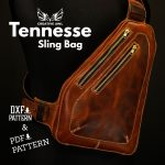Leather Tennesse Sling Bag Pattern: PDF & DXF Template