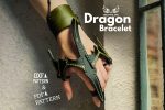 Dragon Leather Bracelet Pattern: PDF & DXF Template