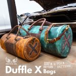Leather Duffle Bag Pattern Set: 3 Sizes, Weekender Bag (PDF & DXF)