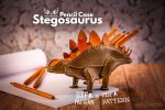 Stegosaurus Leather Pencil Case Pattern: PDF & DXF Template