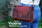 Victoria Leather Messenger Bag Pattern: Boho Style (PDF & DXF)