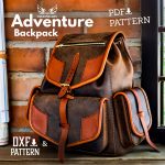 Leather Adventure Backpack Pattern: PDF & DXF (Digital Download)