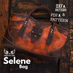 Selene Tote Bag Leather Template, PDF DXF Pattern