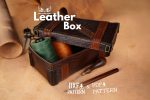 Leather Wooden Box Pattern: DIY Leather Chest Template (PDF & DXF)