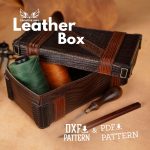 Leather Wooden Box Pattern: DIY Leather Chest Template (PDF & DXF)