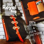 Leather Messenger Bag Pattern: Royal Bag PDF & DXF Template
