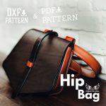 Leather Hip Bag Pattern: Unisex Pouch Belt Bag (PDF & DXF)