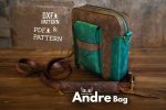 Leather Andre Messenger Bag Pattern: PDF & DXF Template