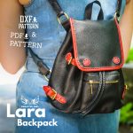 Lara Leather Backpack Pattern: PDF & DXF Template