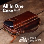 Leather All-in-one Case Pattern: Pouch Belt Bag (PDF & DXF)