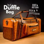 Leather Duffle Bag Pattern: Weekend Travel Bag (PDF & DXF)