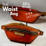 Leather Fanny Bag Pattern: Waist Bag Template (PDF & DXF)