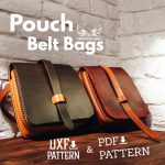 Leather Pouch Belt Bag Pattern: Unisex PDF & DXF Template