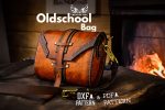Leather Oldschool Bag Pattern: Shoulder Bag PDF & DXF Template