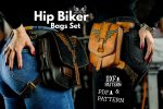 Leather Biker Hip Bag Pattern Set: PDF & DXF Template