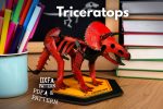 Leather Triceratops Pattern: PDF & DXF Template