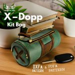 Leather Dopp Kit Bag Pattern: X-Dopp Design (PDF & DXF)