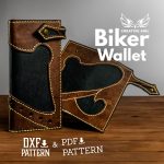 Leather Biker Wallet Pattern: Long Wallet Template (PDF & DXF)