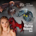 Leather Dragon & Owl SET PDF Pattern