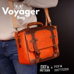 PDF & DXF Leather Voyager Messenger Bag PDF Pattern