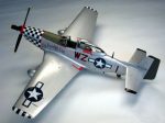 PaperCraft kit Mustang airplane 3d paper model crafting kit PDF plans to print cut & glue DIY paper craft template hobby puzzle decor