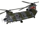 PaperCraft kit Chinook helicopter 3d paper model crafting kit PDF plans to print cut & glue DIY paper craft template hobby puzzle decor
