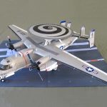 PaperCraft kit E-2 Hawkeye airplane 3d paper model crafting kit PDF plans to print cut & glue DIY paper craft template hobby puzzle decor