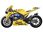 PaperCraft kit Yamaha 2006 Yellow Motorcycle 3d paper model crafting kit PDF plans to DIY paper craft template for hobby puzzle decor