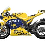 PaperCraft kit Yamaha 2006 Yellow Motorcycle 3d paper model crafting kit PDF plans to DIY paper craft template for hobby puzzle decor