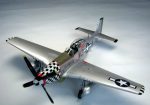 PaperCraft kit Mustang airplane 3d paper model crafting kit PDF plans to print cut & glue DIY paper craft template hobby puzzle decor - Image 7