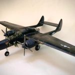 PaperCraft kit P-61 Black Widow airplane 3d paper model crafting PDF plans DIY template