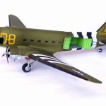 PaperCraft kit Douglas C-47 Skytrain airplane 3d paper model crafting kit PDF plans to DIY paper craft template hobby puzzle decor