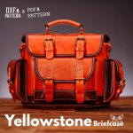 PDF & DXF Leather Yellowstone Messenger Bag PDF Pattern