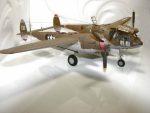 PaperCraft P-38 Lightning airplane 3d paper model crafting kit PDF plans to print cut & glue DIY paper craft template hobby puzzle decor - Image 3