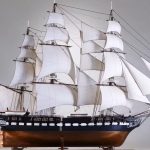 PaperCraft kit USS Constitution ship 3d paper model crafting kit PDF plans to DIY paper craft template for hobby puzzle decor