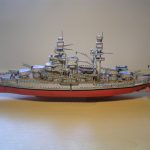 PaperCraft kit USS Arizona Battleship 3d paper model crafting PDF plans DIY template