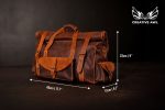 Leather Duffle Roll-Top - Image 4