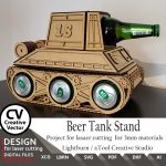 Files for laser cut Beer Tank Holder SVG: Beer Holder, Birthday Gift (Digital Download) Rack Beer Stand for beer - Image 9