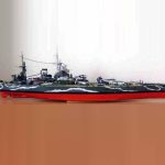 PaperCraft kit HMS Rodney battleship 3d paper model crafting kit PDF plans to DIY paper craft template for hobby puzzle decor