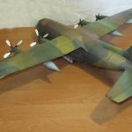 PaperCraft kit C-130 Hercules airplane 3d paper model crafting kit PDF plans to print cut & glue DIY paper craft template hobby puzzle decor