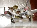 PaperCraft P-38 Lightning airplane 3d paper model crafting kit PDF plans to print cut & glue DIY paper craft template hobby puzzle decor - Image 2