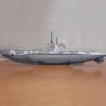 PaperCraft kit VII-D U-boat submarine 3d paper model crafting kit PDF plans to DIY paper craft template for hobby puzzle decor