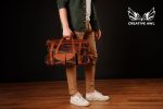 Leather Duffle Roll-Top
