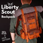 Leather Liberty Scout Backpack PDF Template (DXF File)